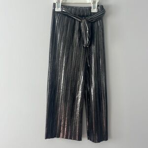 Zara Kids Wide Leg Metallic Pants